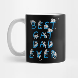 Dramabite Best Cat Dad Ever Cat Owner Gift Kitty Cats Funny Cute Mug